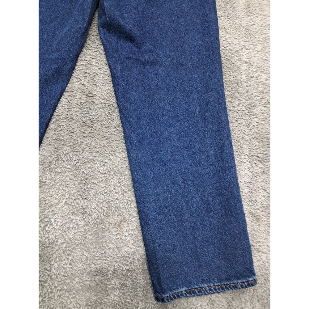 !IT Marty Jeans Womens Sz 8 High Rise Straight Leg Ankle Denim Blue Stretch - Picture 12 of 15